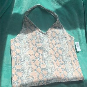 NWT American Eagle Snakeprint Halter Top size XL